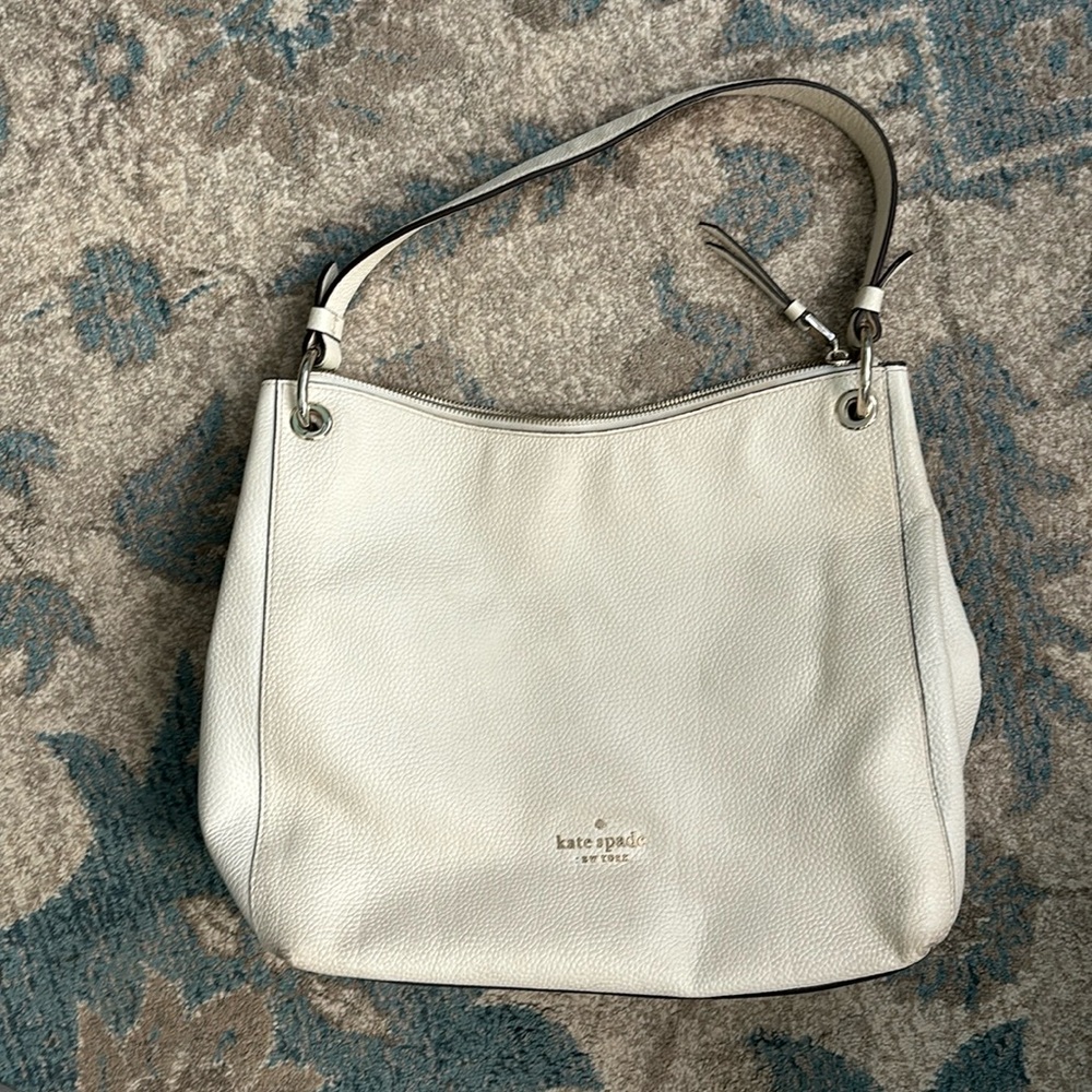 Cream Kate spade purse/bag